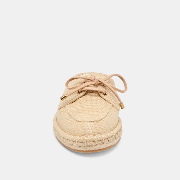 NEW DOLCE VITA Hatie Flats in natural raffia for women 1125 3T2 - Picture 2 of 10